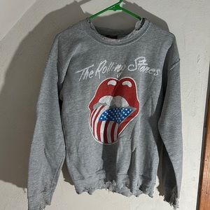 Rolling Stones frayed sweatshirt